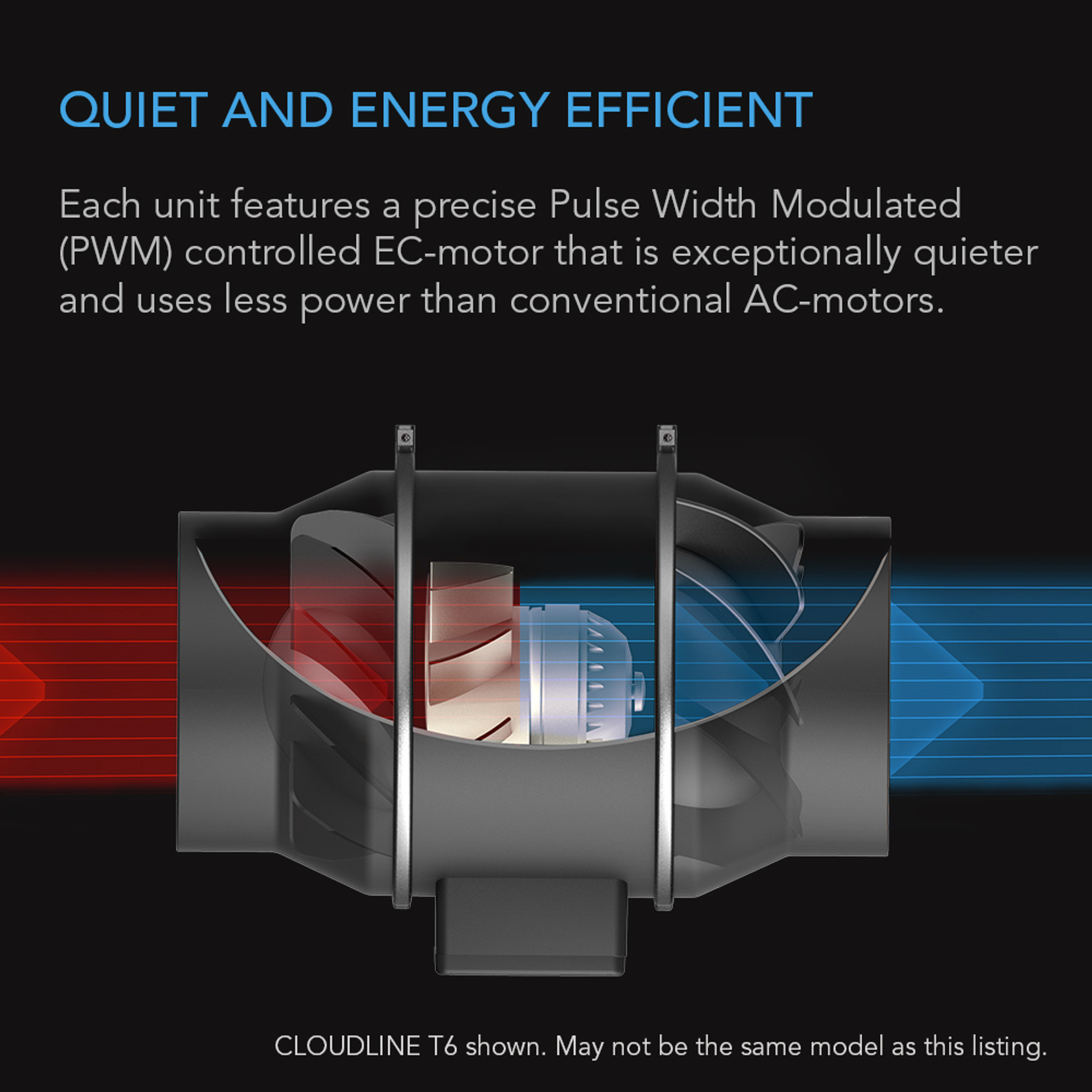 CLOUDLINE S4, Quiet Inline Duct Fan System with Speed Controller, 4-Inch - Image 4