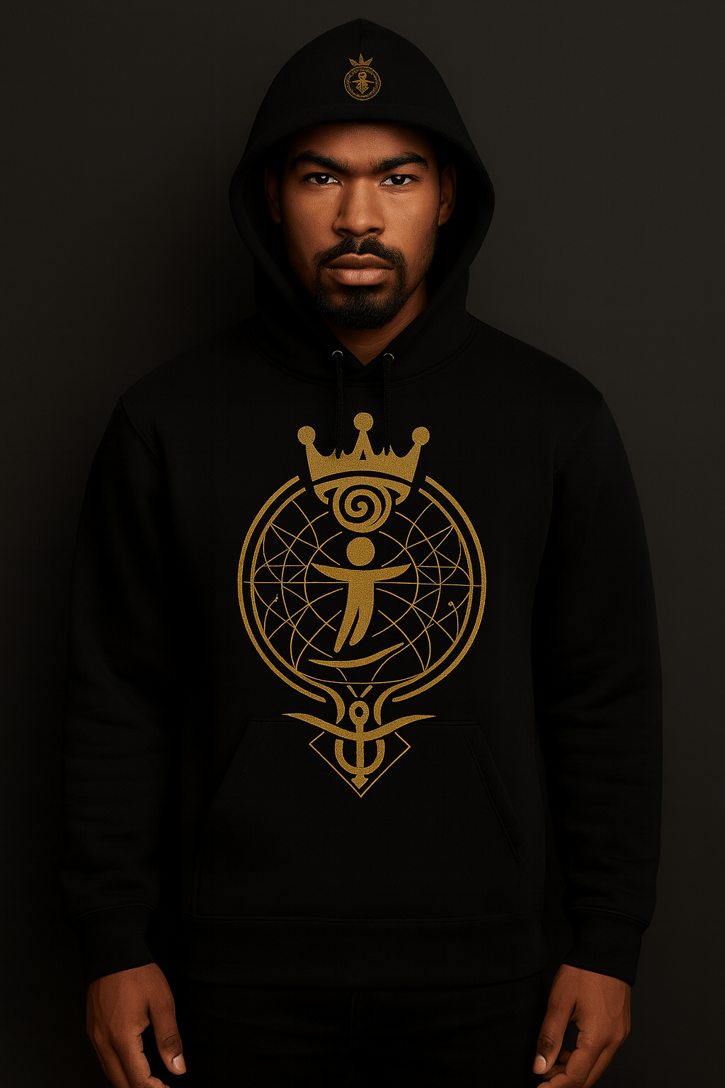 CROWNED BY THE FIELD – Sigilwear Genesis Hoodie - Image 3